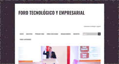 Desktop Screenshot of forotecnologicoyempresarial.com