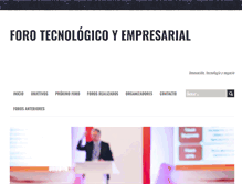 Tablet Screenshot of forotecnologicoyempresarial.com